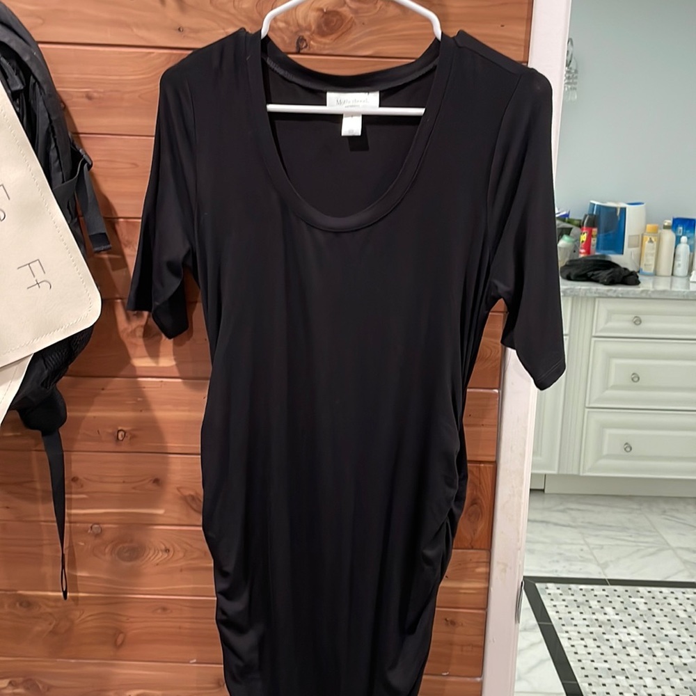 Motherhoood Maternity black stretch dress size small